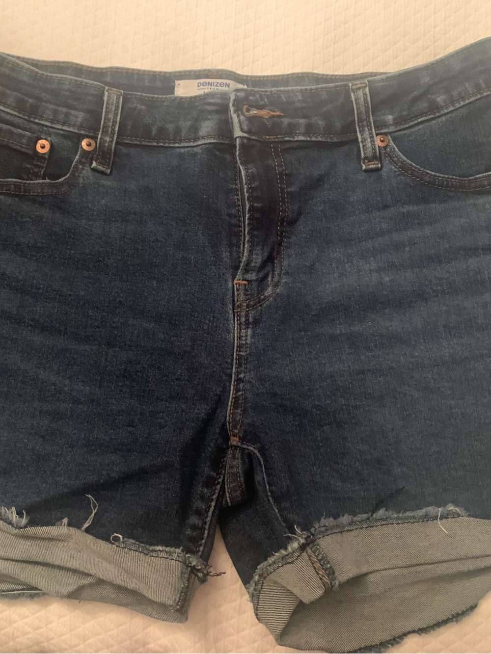 Denizen from Levi's Mid-Rise Light Blue Denim Shorts